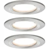 Paulmann Nova empotrada LED 3 ud. rígido, hierro
