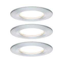 Paulmann Nova foco LED 3ud redondo rígido aluminio