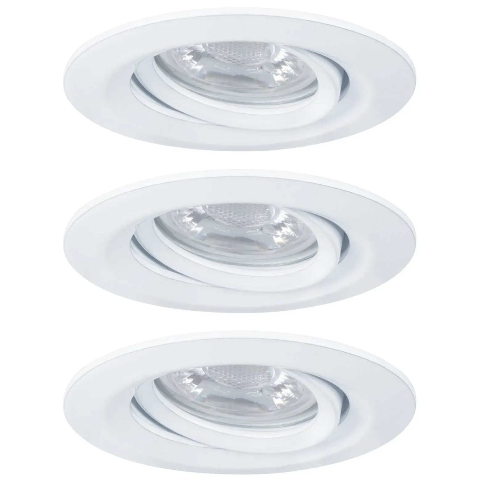 Paulmann Nova mini foco empotrado 3 ud gira blanco