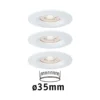Paulmann Nova mini foco empotrado 3 ud IP44 blanco