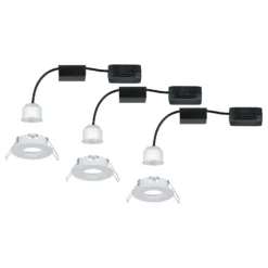 Paulmann Nova mini foco empotrado 3 ud IP44 blanco