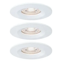 Paulmann Nova mini foco empotrado 3 ud IP44 blanco