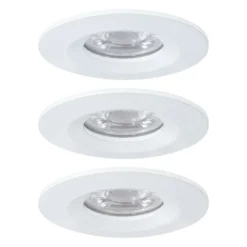 Paulmann Nova mini foco empotrado 3 ud IP44 blanco