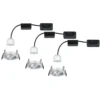 Paulmann Nova mini foco empotrado 3, gira aluminio
