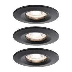 Paulmann Nova Mini foco 3 ud rígido negro