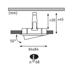 Paulmann Nova Plus 3 ud foco LED angular, aluminio