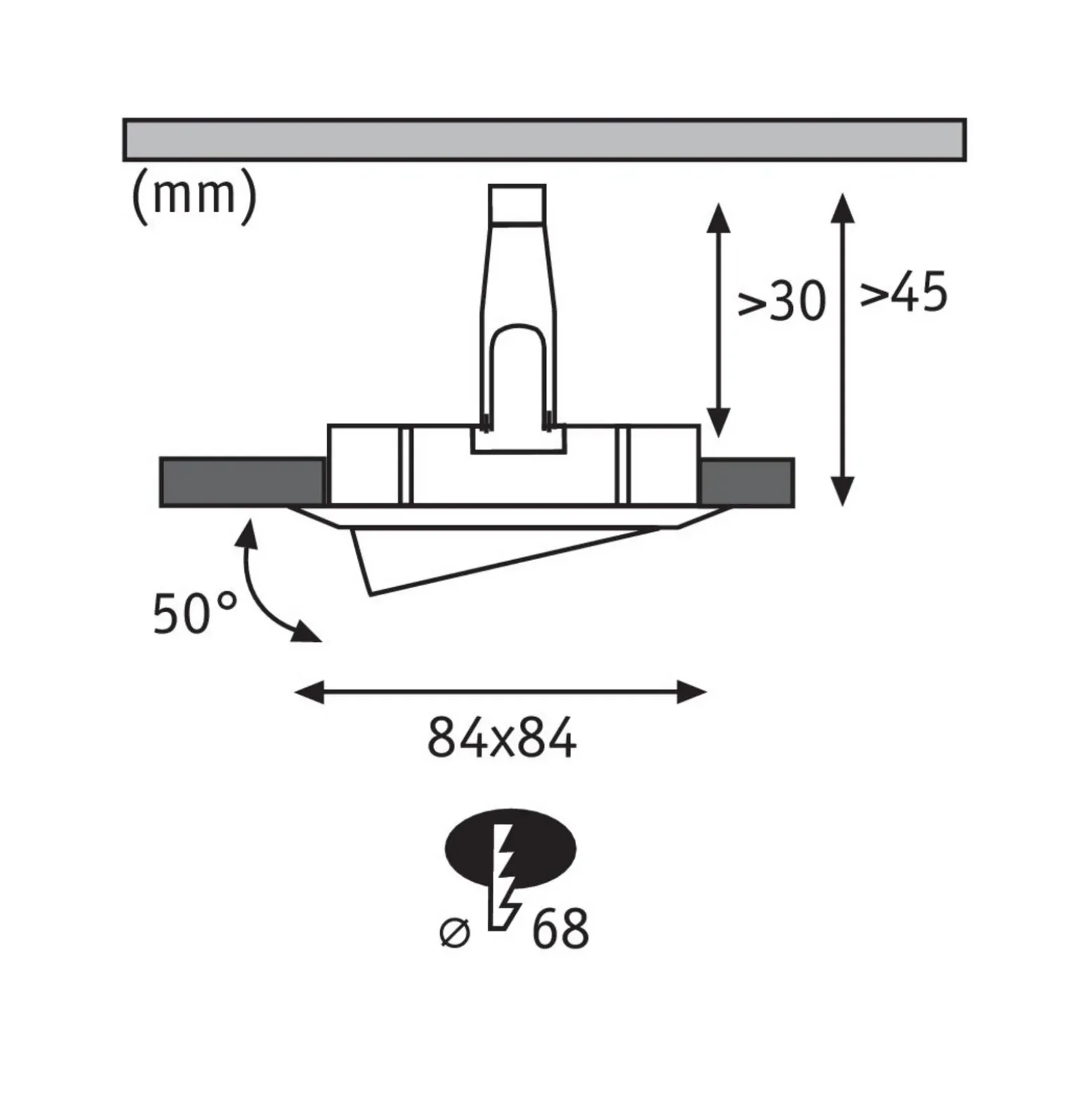 Paulmann Nova Plus 3 ud foco LED angular, aluminio