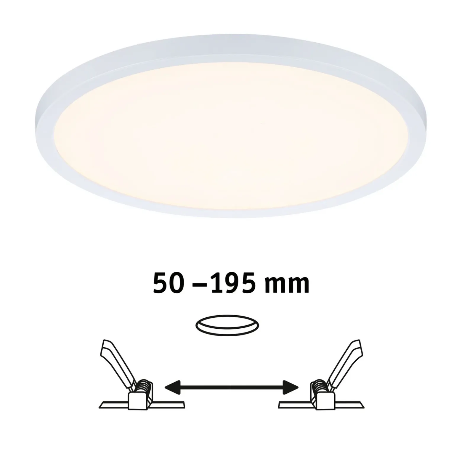 Paulmann panel Aero 830 redondo blanco 3dim 23cm