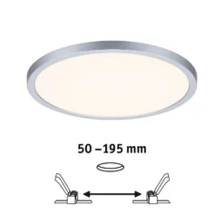 Paulmann panel Aero 830 redondo cromo 3 dim 23cm