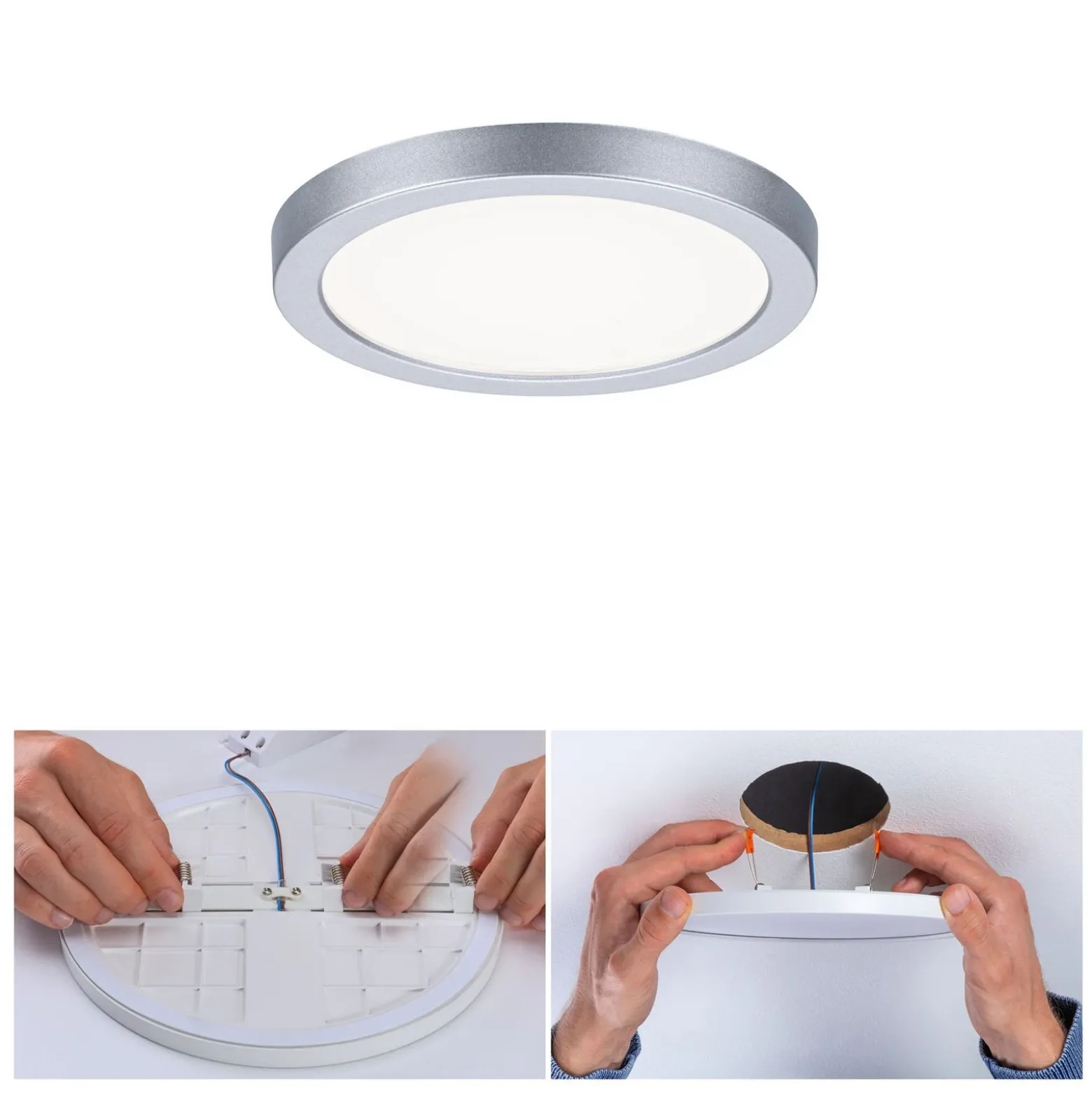 Paulmann panel LED Aero 4.000K redondo cromo 11,8