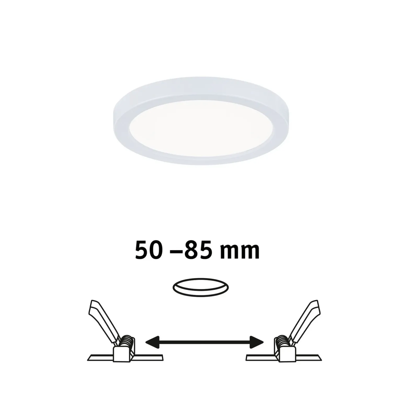 Paulmann panel LED Aero 4.000K redondo blanco 11,8