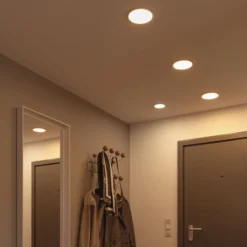 Paulmann panel LED Aero 3.000K redondo cromo 17,5