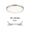 Paulmann panel LED Aero 3.000K redondo cromo 17,5