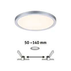 Paulmann panel LED Aero 3.000K redondo cromo 17,5
