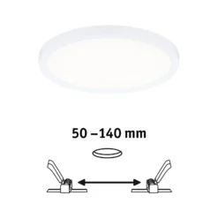 Paulmann panel LED Aero 4.000K redondo blanco 17,5