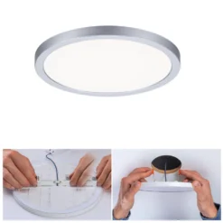 Paulmann panel LED Aero 4.000K redondo cromo 17,5