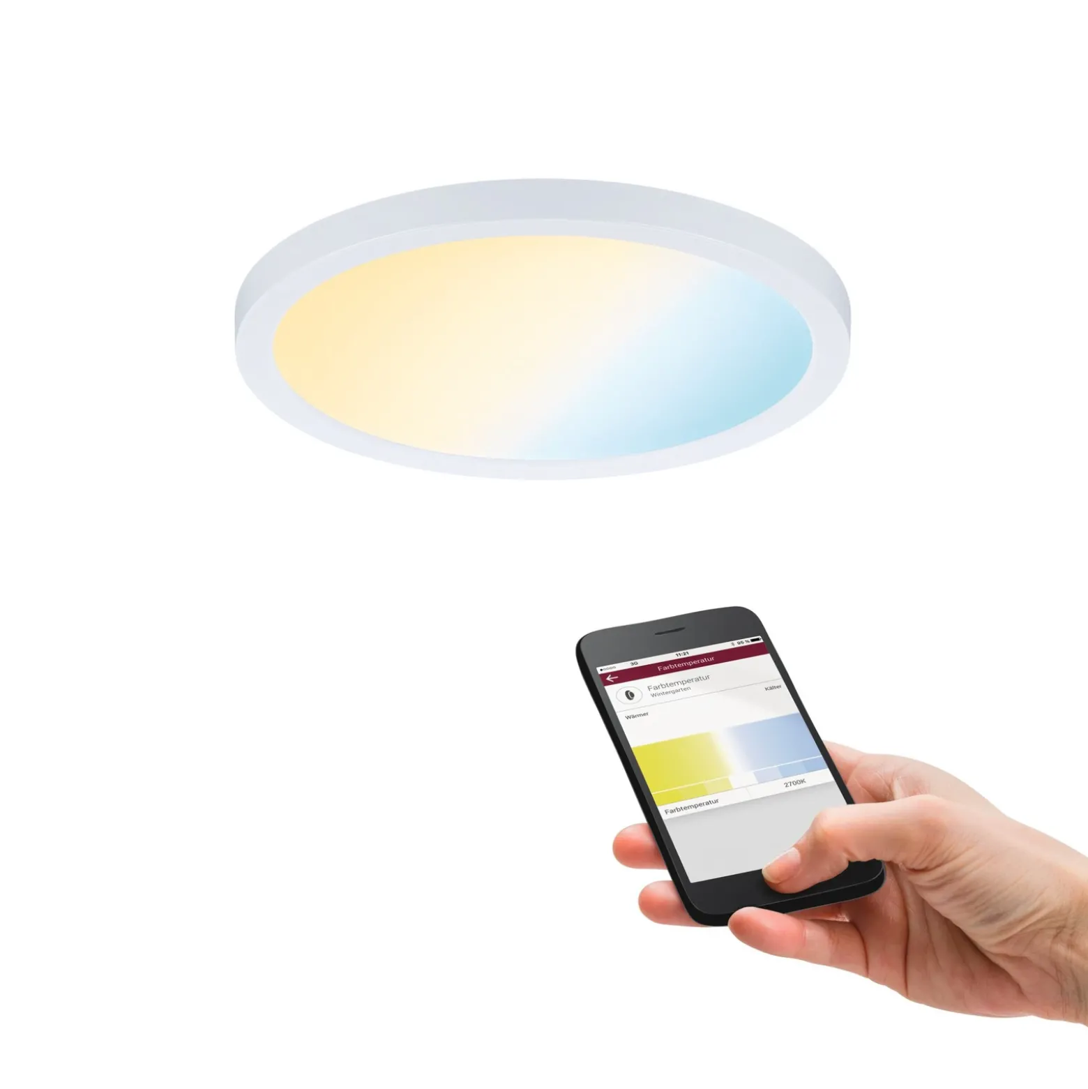 Paulmann panel LED Aero ZigBee redondo blanco 17,5
