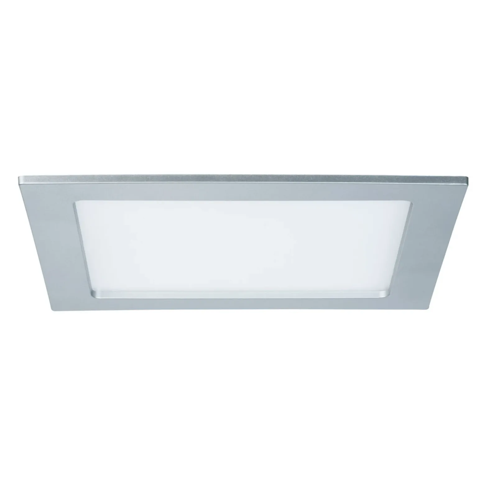 Paulmann panel LED empotrado angular, 18W, cromo