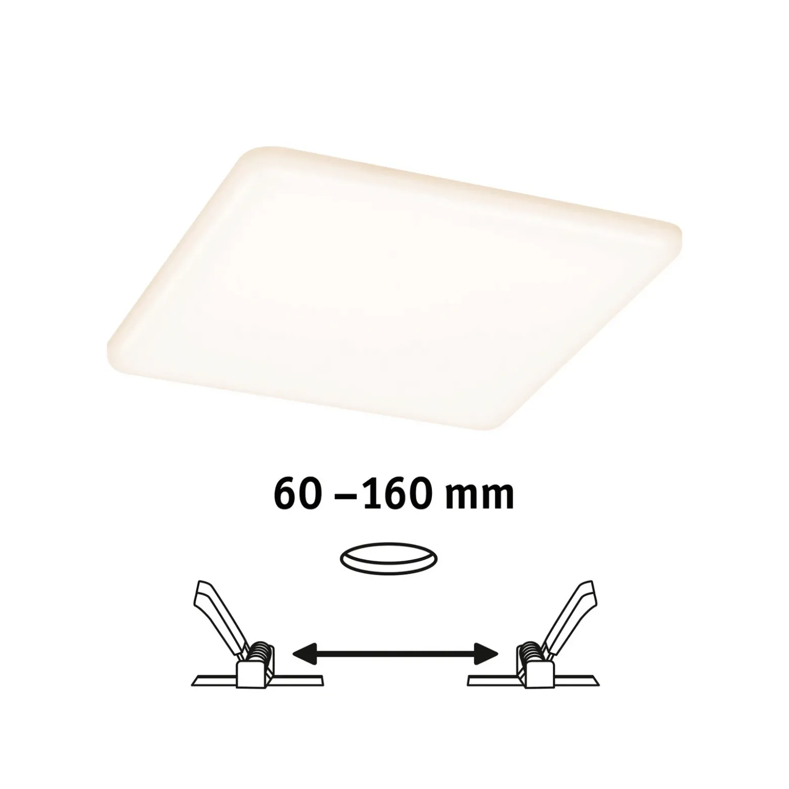 Paulmann panel LED Veluna angular ZigBee 18,5cm