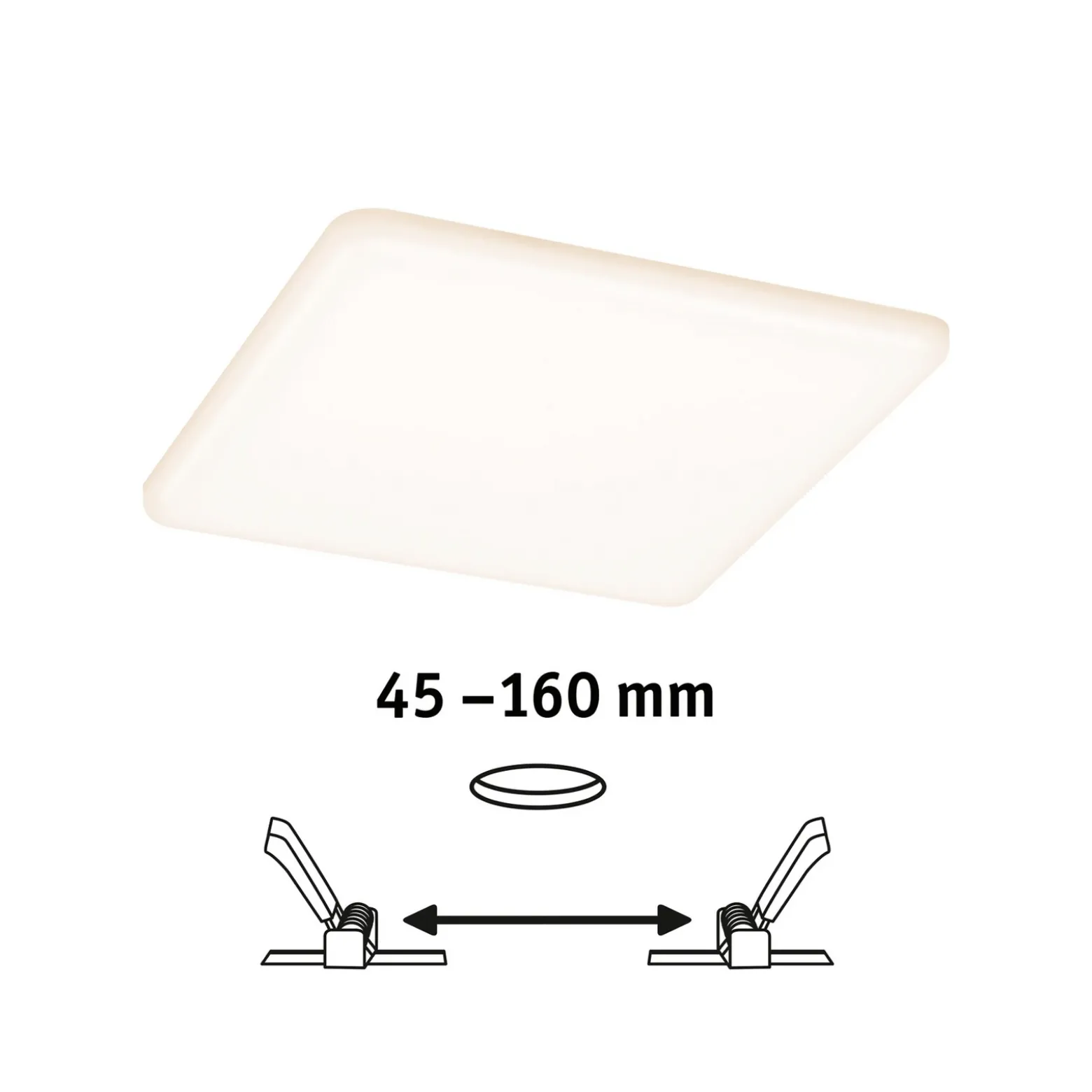 Paulmann panel LED Veluna 830 angular dim 3 19cm