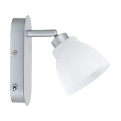 Paulmann pantalla de vidrio Wolbi blanco