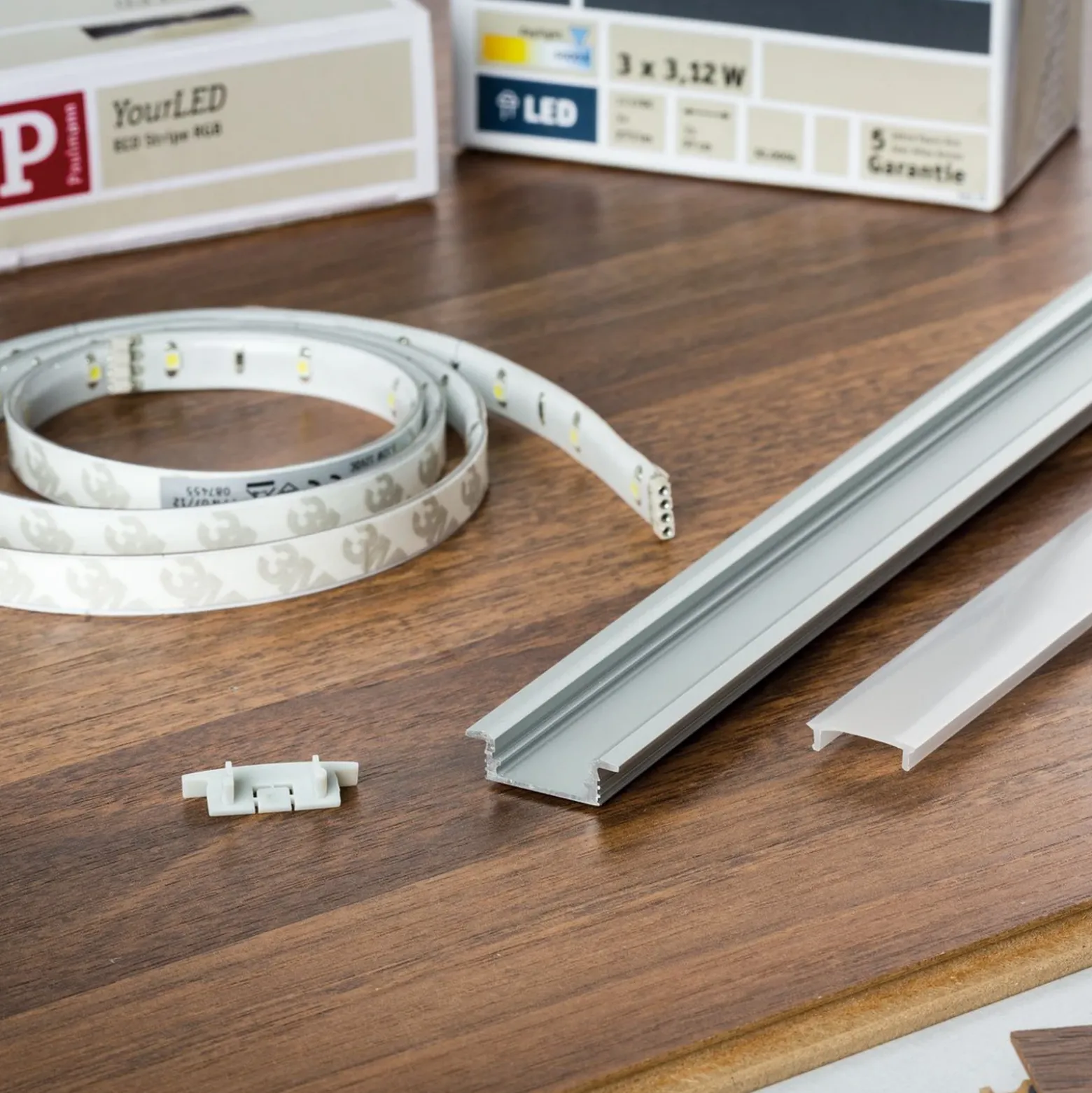 Paulmann Perfil empotrable FLOOR para tiras LED 2m