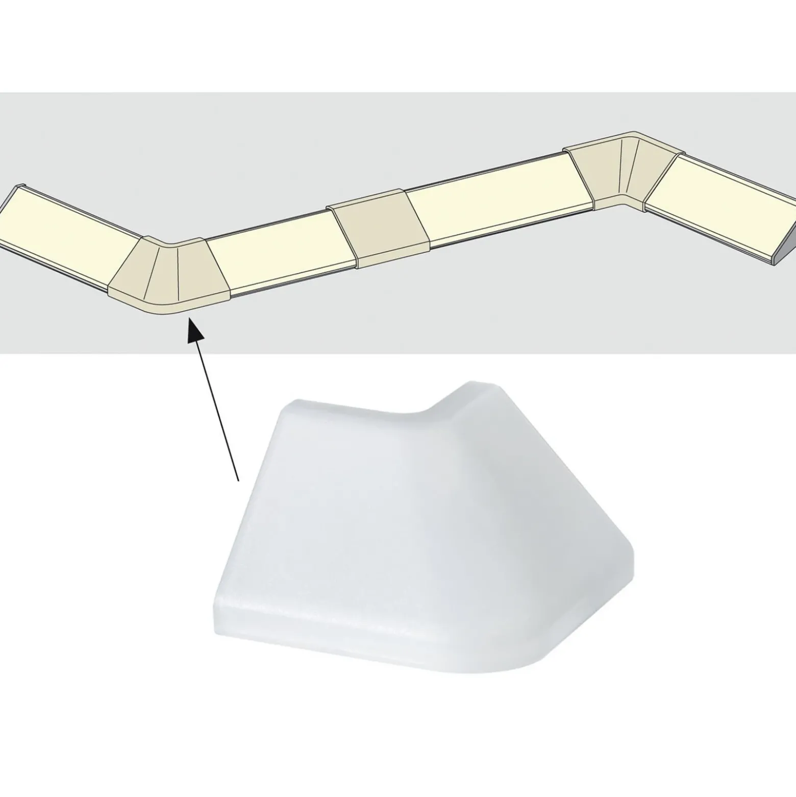 Paulmann Profil Delta esquinas exteriores set 2