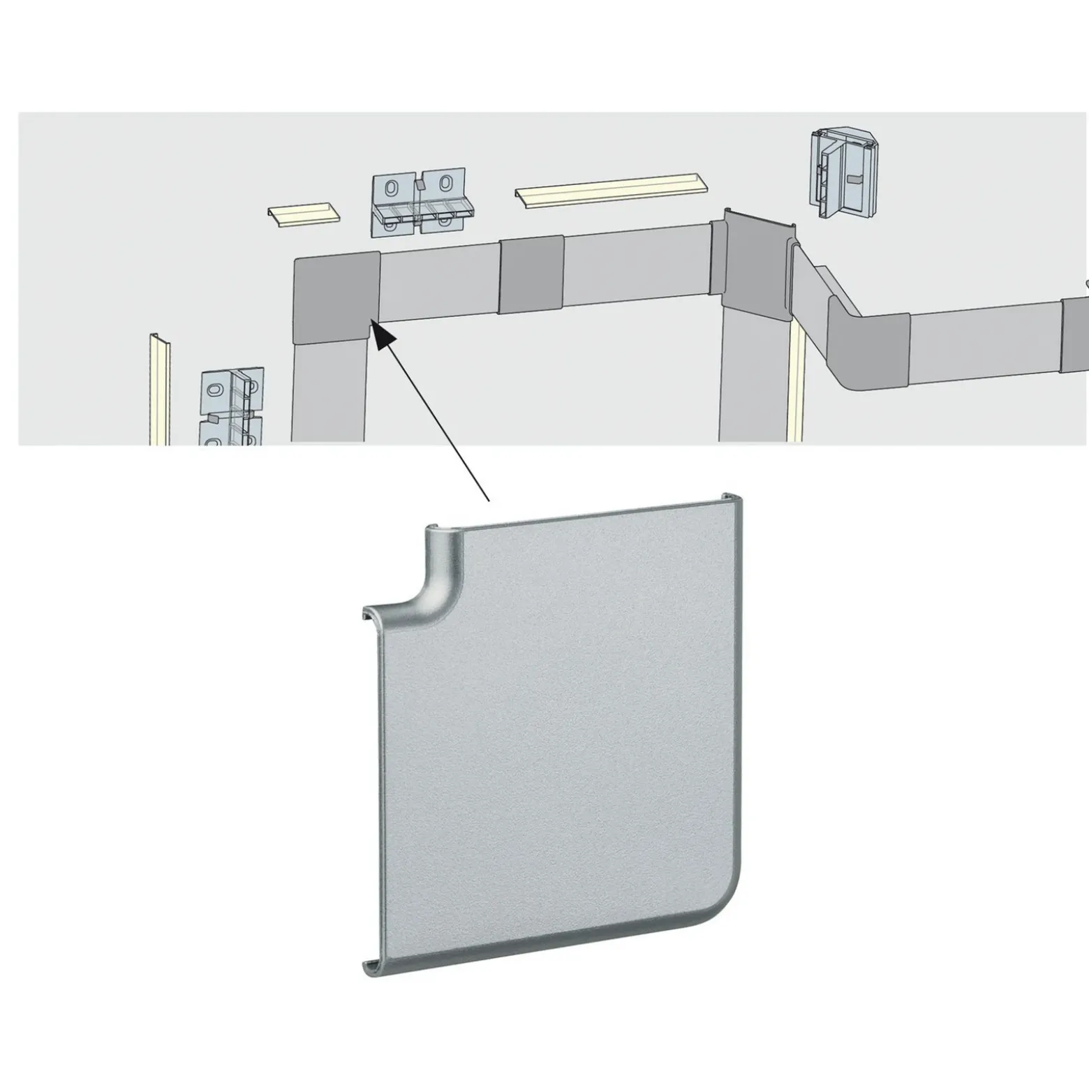 Paulmann Profil Duo esquinas set 2 ud de tiras LED