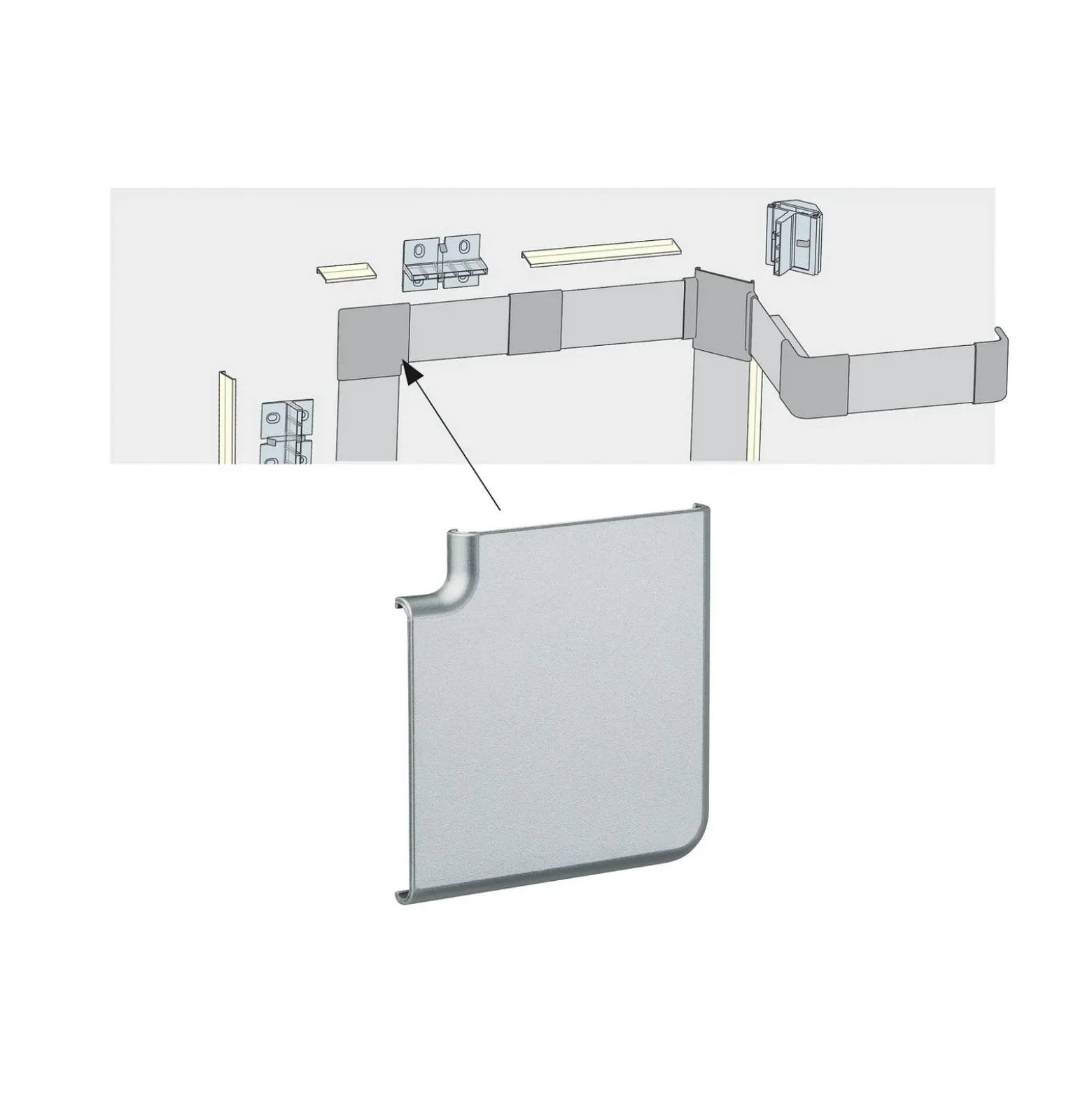 Paulmann Profil Duo esquinas set 2 ud de tiras LED
