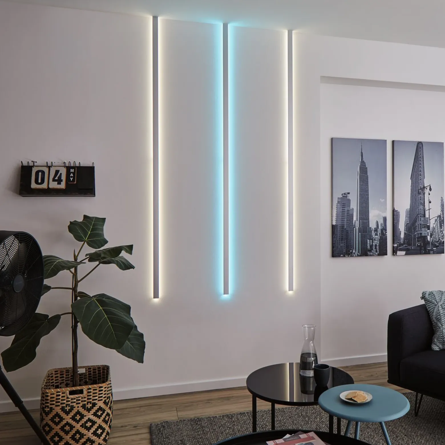 Paulmann Profil Duo esquinas set 2 ud de tiras LED