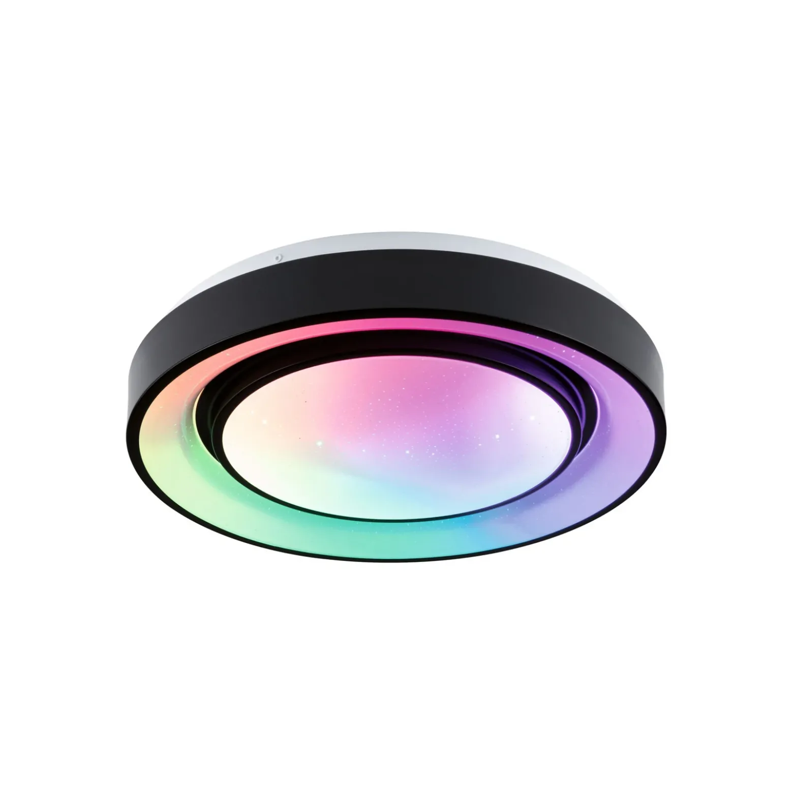 Paulmann Rainbow Ø37cm negro control remoto decoración estrella RGBW