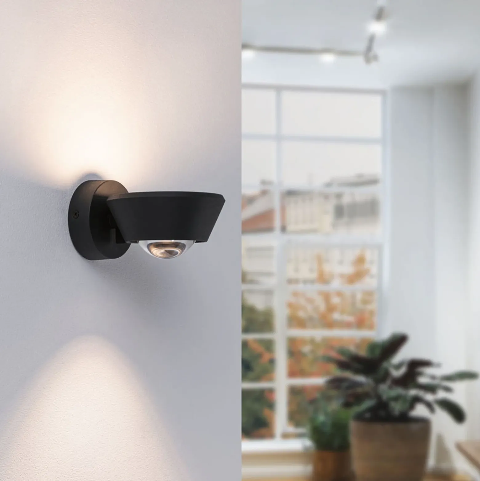 Paulmann Sabik aplique LED up/down negro