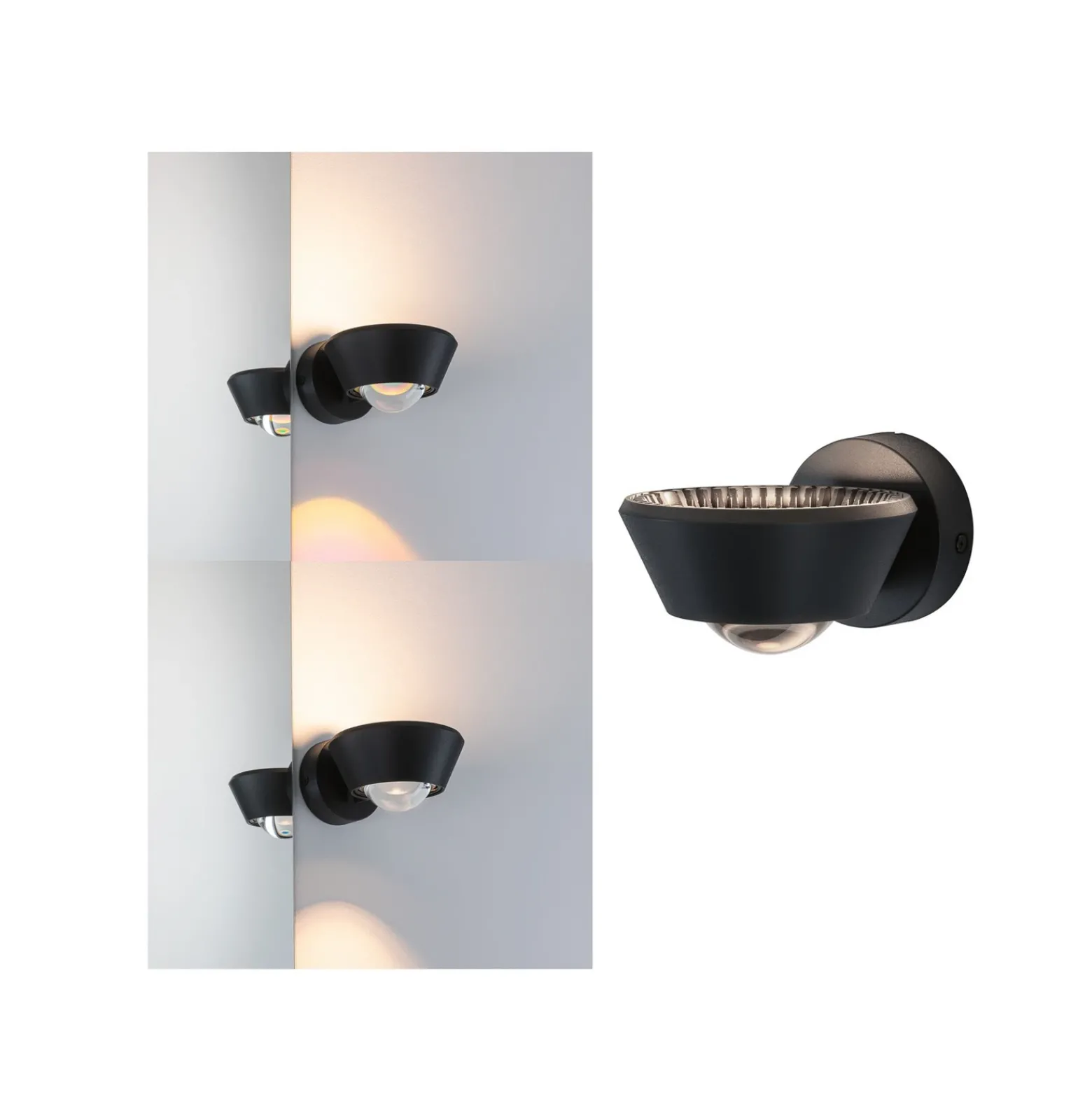 Paulmann Sabik aplique LED up/down negro