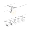 Paulmann Sheela sobre cable 5 luces cromo mate