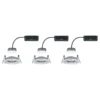 Paulmann 3 Slim Coin giratorio, atenuable, alu