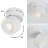 Paulmann Spircle foco de techo LED blanco mate
