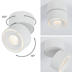Paulmann Spircle foco de techo LED blanco mate