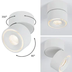 Paulmann Spircle foco de techo LED blanco mate