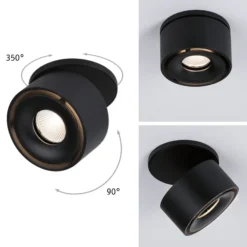 Paulmann Spircle lámpara empotrada LED negro mate