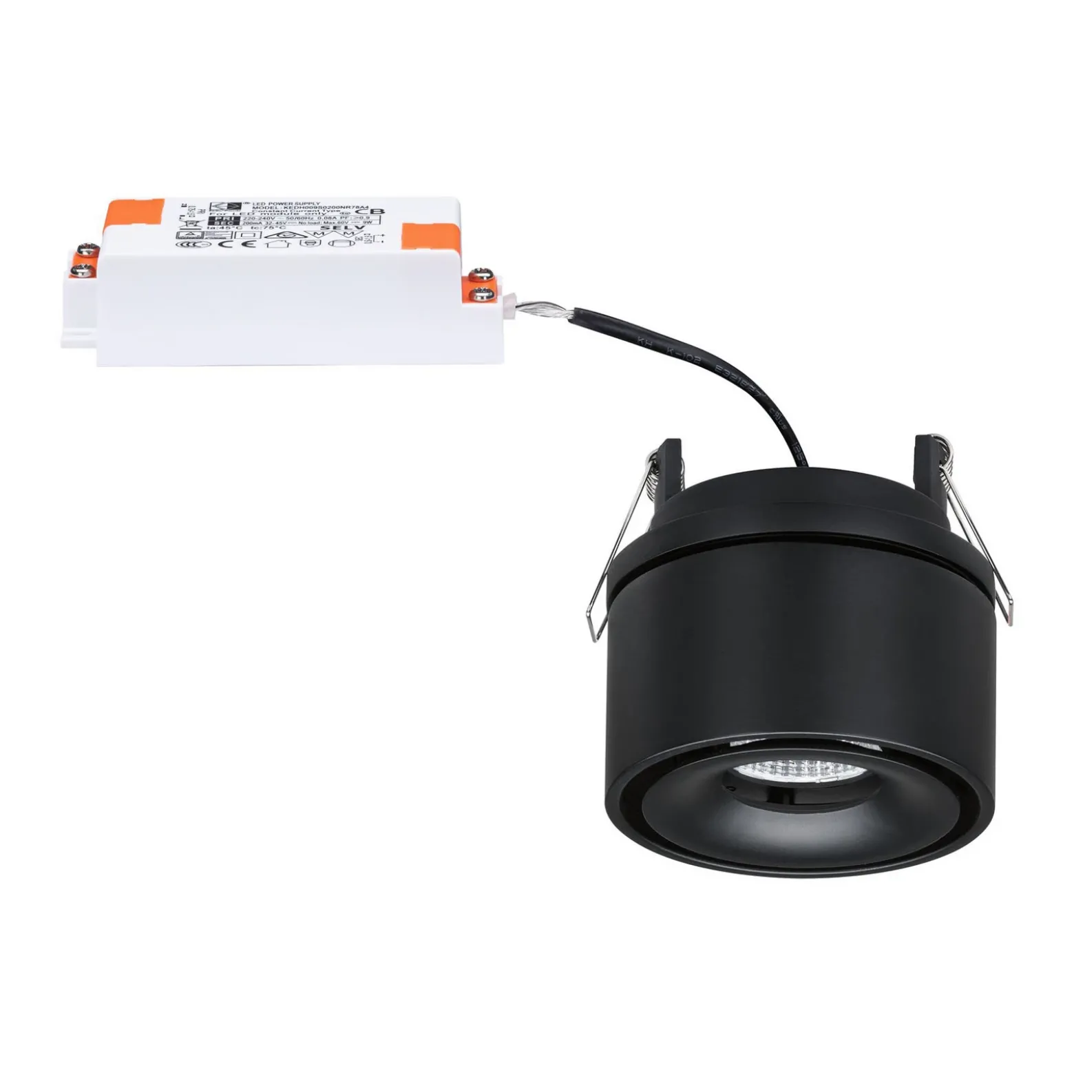 Paulmann Spircle lámpara empotrada LED negro mate