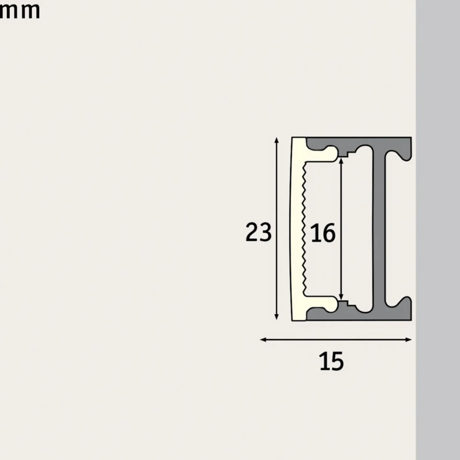 Paulmann Square Profil aluminio difusor satén 2m
