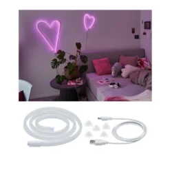 Paulmann tira LED Neon Colorflex USB 1 m rosa