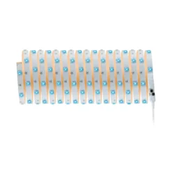 Paulmann tira LED TIP, 10 m, blanco, plástico, RGB