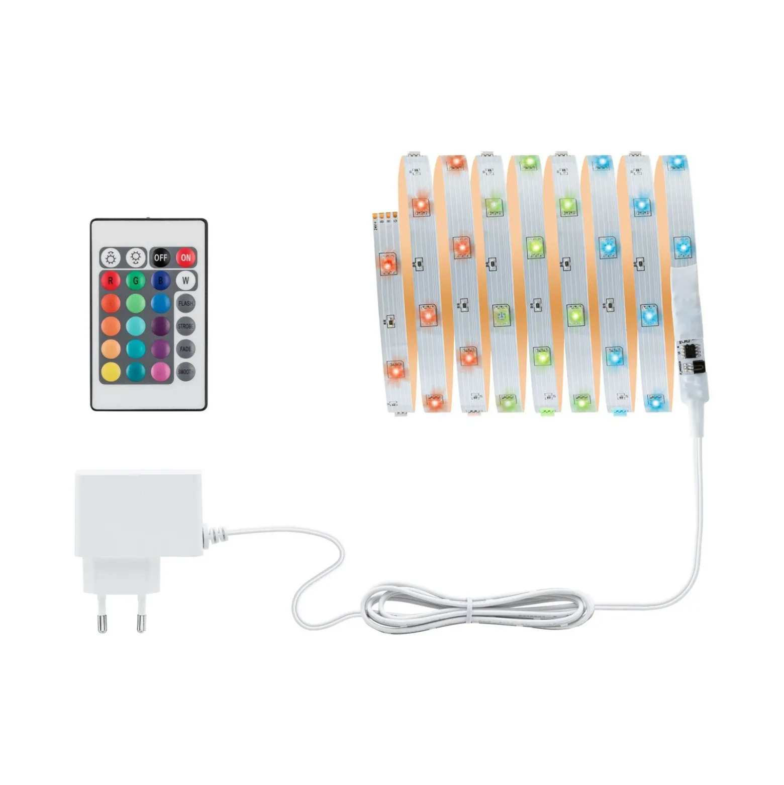 Paulmann tira LED TIP, 1 m, blanco, plástico, RGB