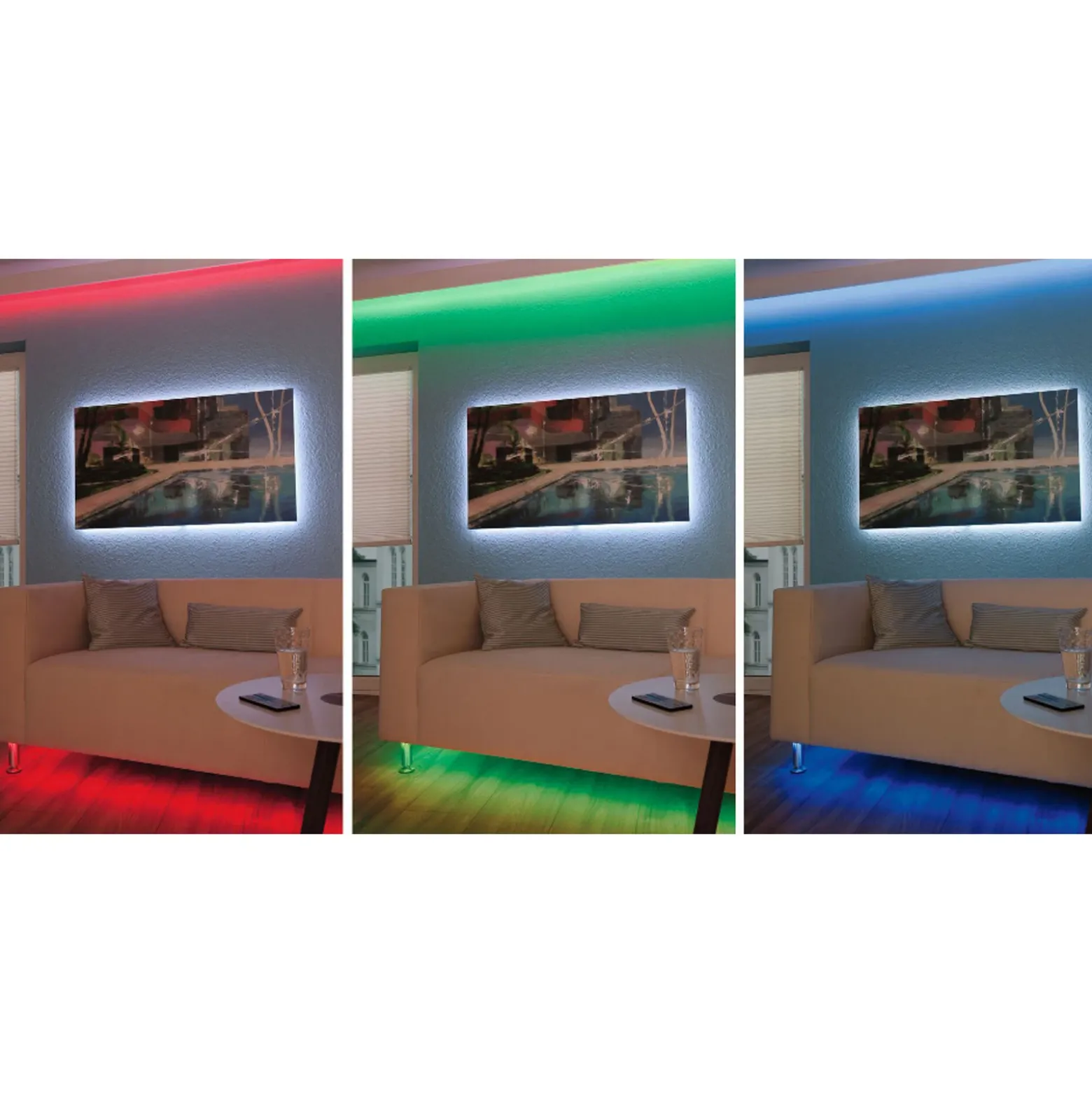 Paulmann tira LED TIP, 1 m, blanco, plástico, RGB