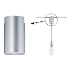 Paulmann URail adaptador colgante 100W cromo