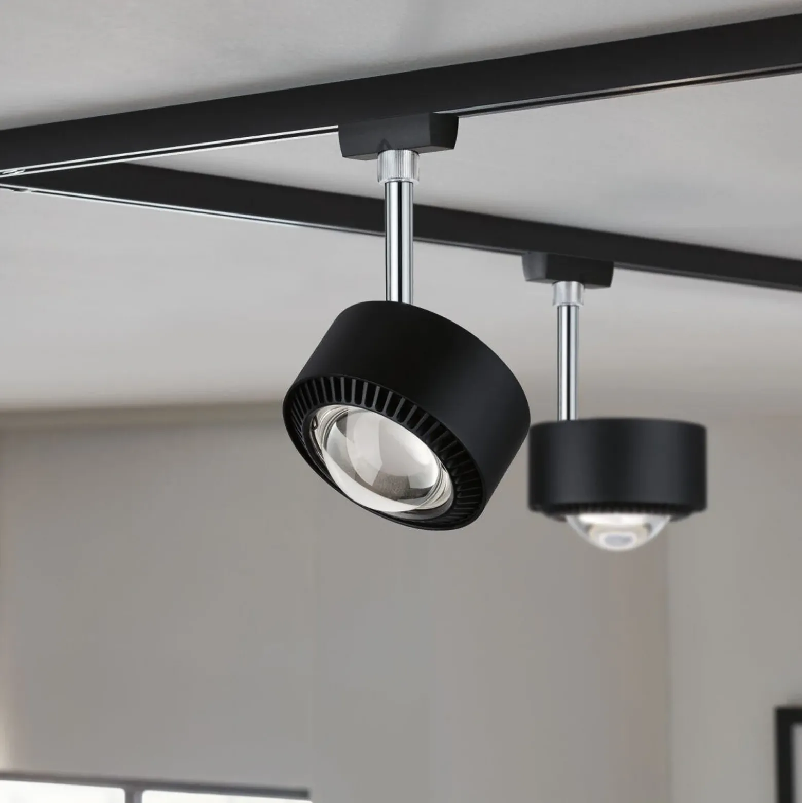 Paulmann URail Aldan foco LED, negro mate, metal, CCT