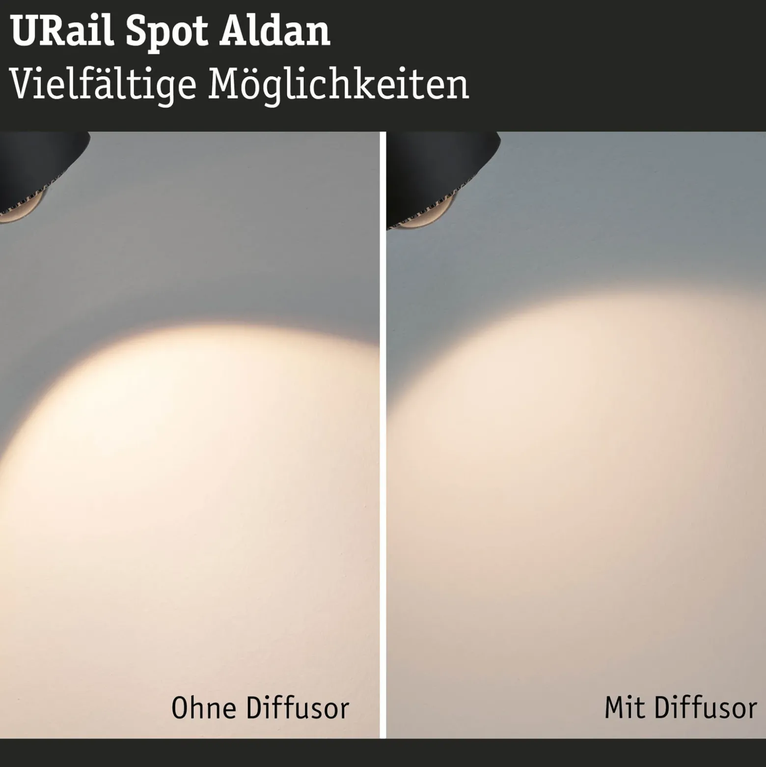 Paulmann URail Aldan foco LED, negro mate, metal, CCT