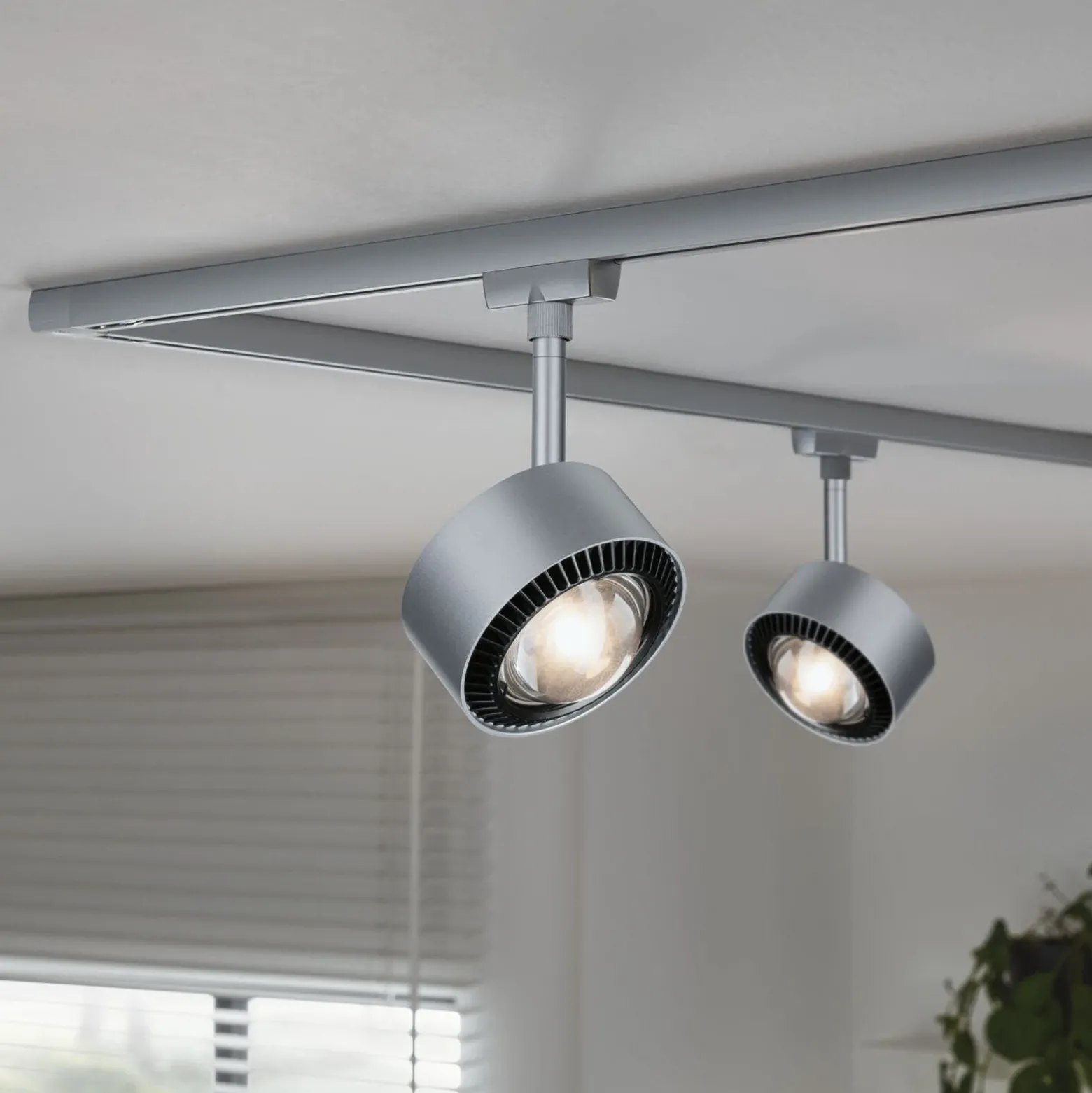 Paulmann URail Aldan foco LED, cromo mate, metal, CCT
