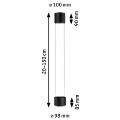 Paulmann URail Aldan LED colgante 4.000K negro